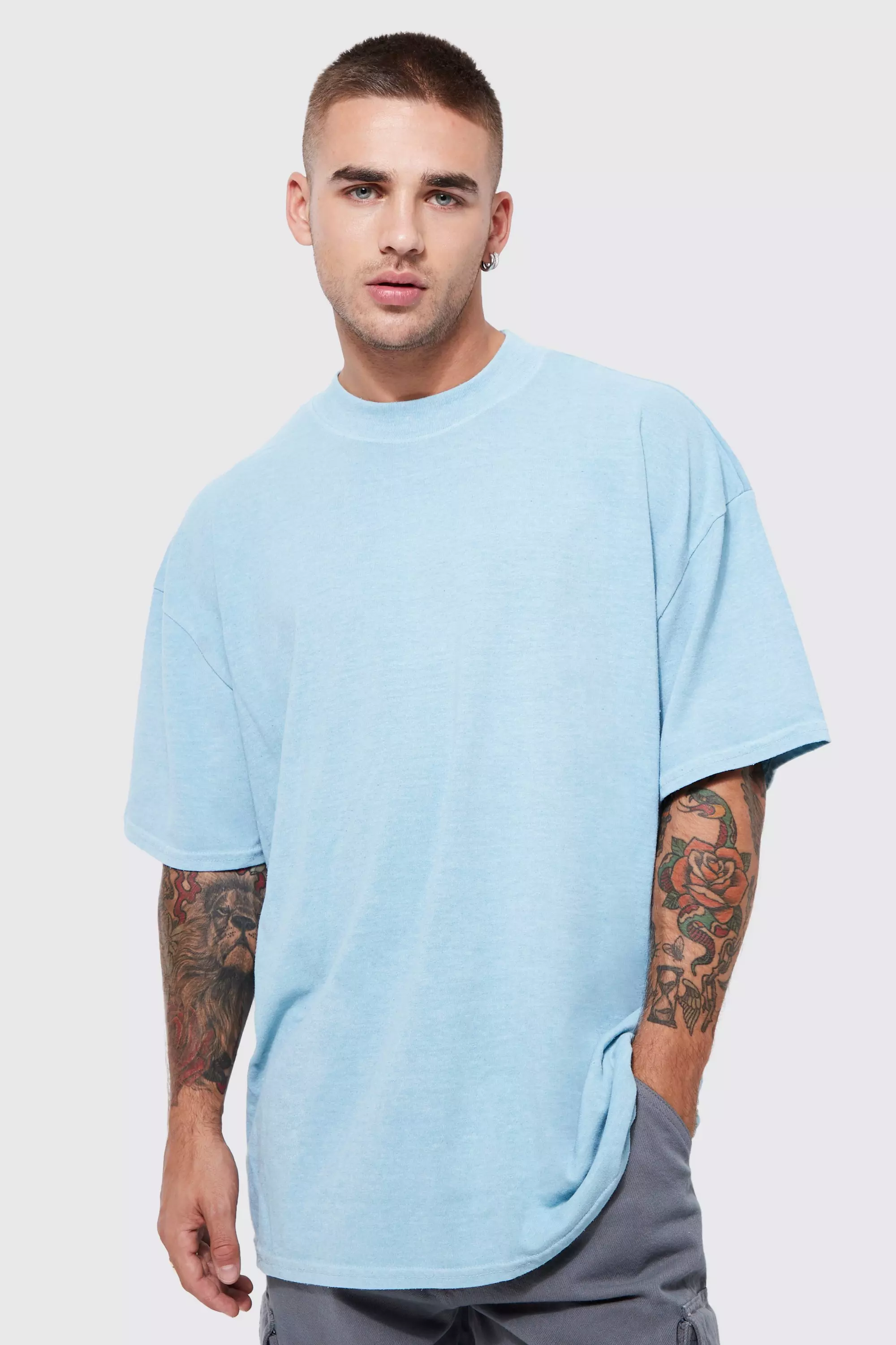 Blue oversized t store shirt